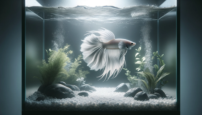 poisson combattant blanc