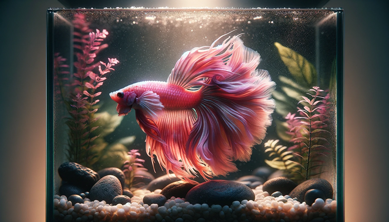 poisson combattant rose